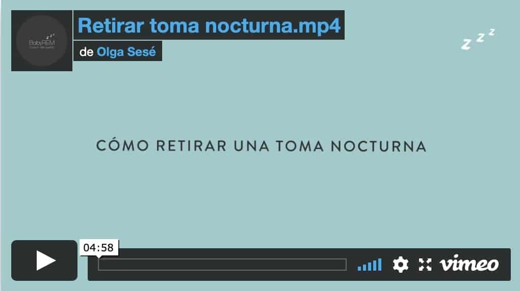 como retirar una toma nocturna