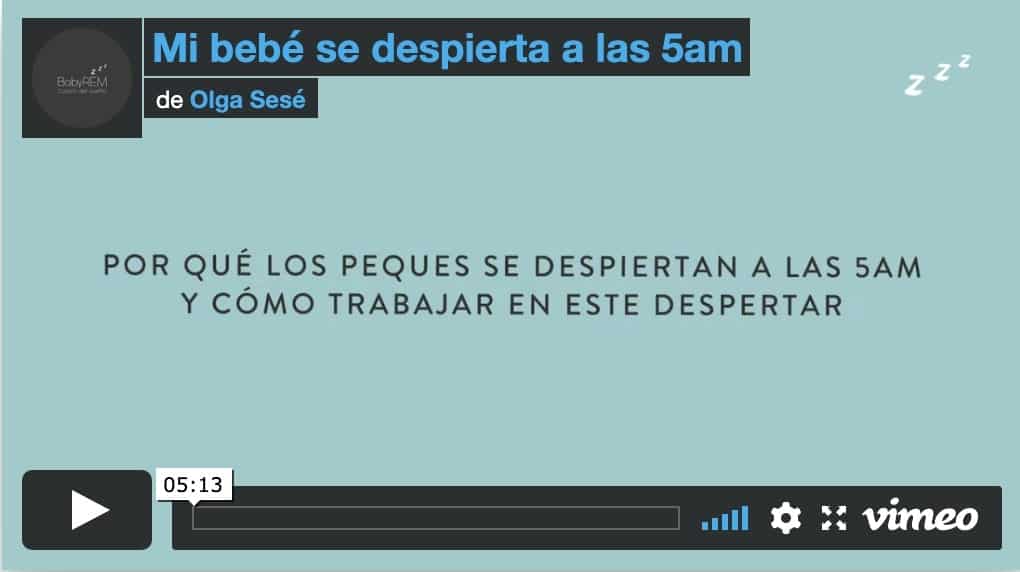 mi bebe se despierta a las 5am