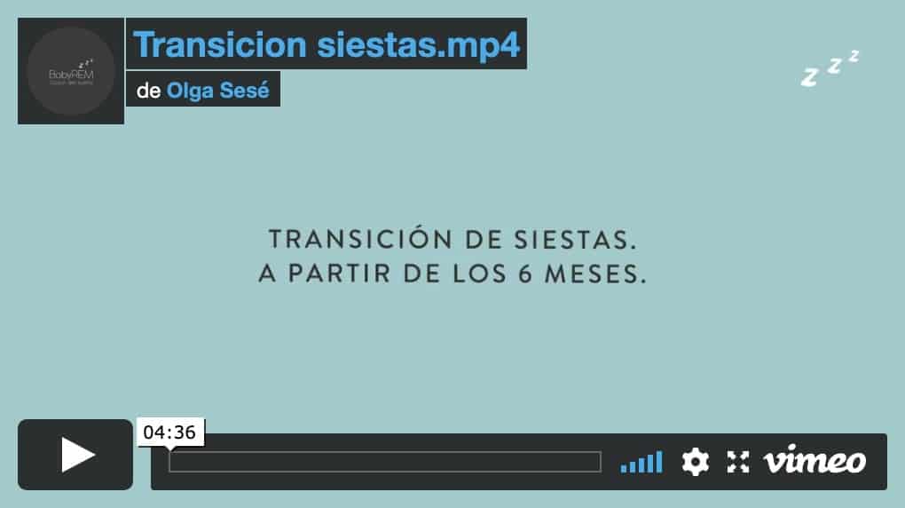 transición de siestas